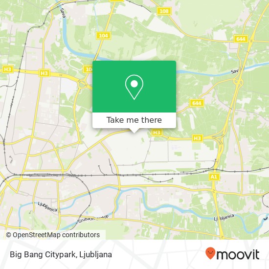 Big Bang Citypark map