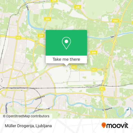 Müller Drogerija map