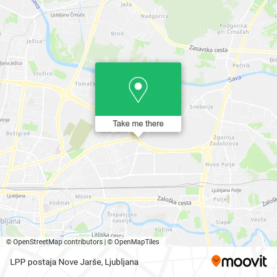 LPP postaja Nove Jarše map
