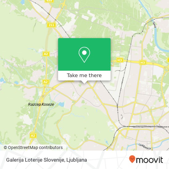Galerija Loterije Slovenije map