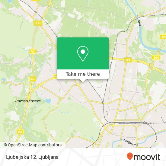 Ljubeljska 12 map