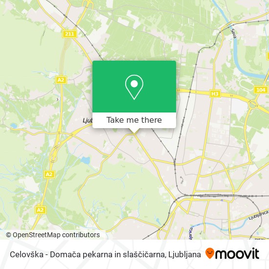 Celovška - Domača pekarna in slaščičarna map