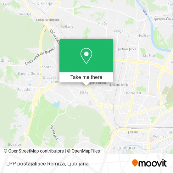 LPP postajališče Remiza map