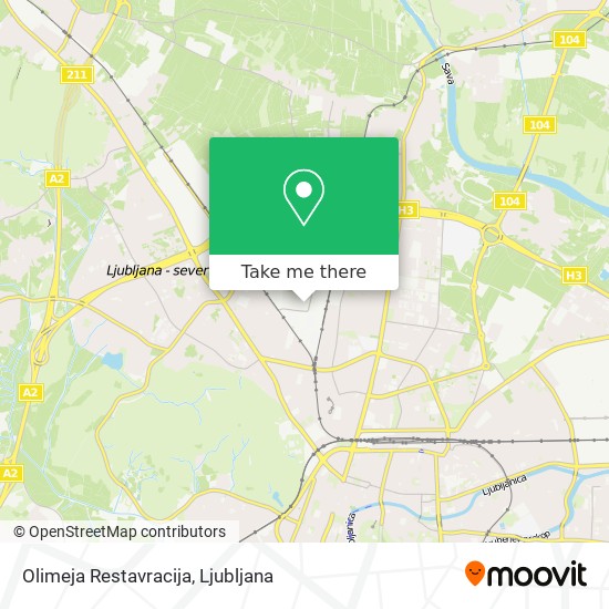 Olimeja Restavracija map
