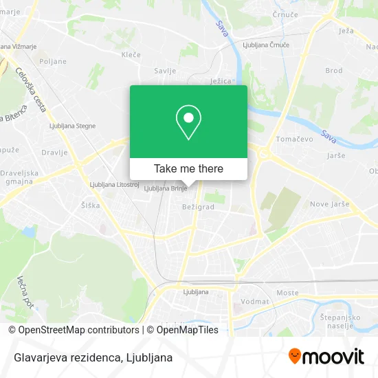 Glavarjeva rezidenca map