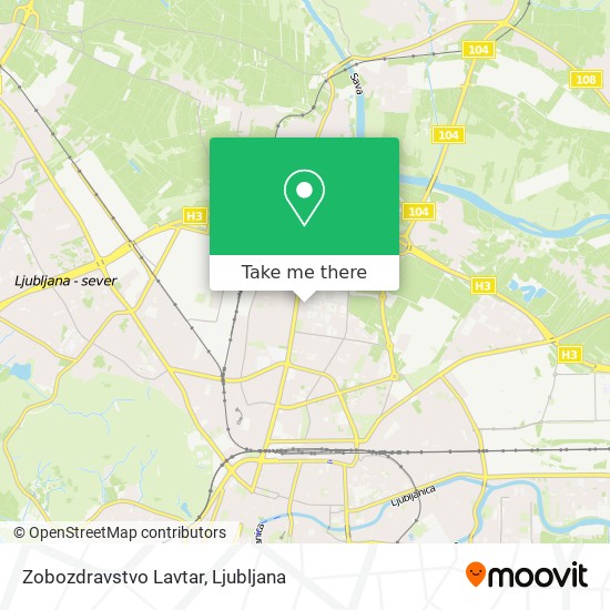 Zobozdravstvo  Lavtar map