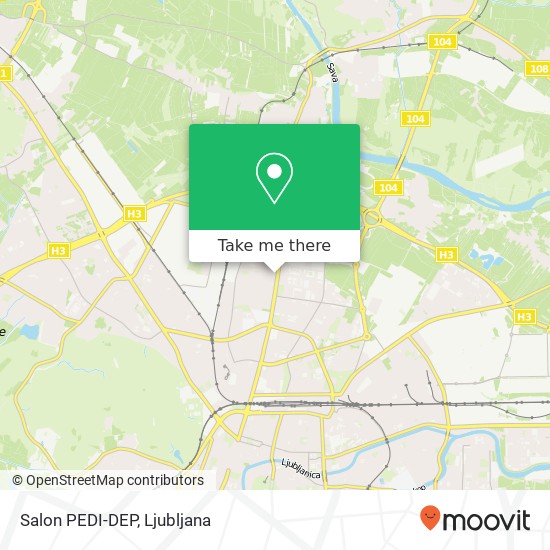 Salon PEDI-DEP map