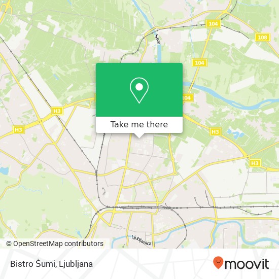 Bistro Šumi map