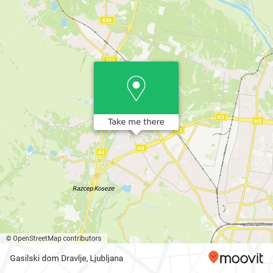 Gasilski dom Dravlje map