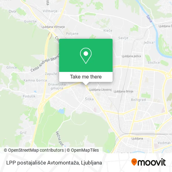 LPP postajališče Avtomontaža map