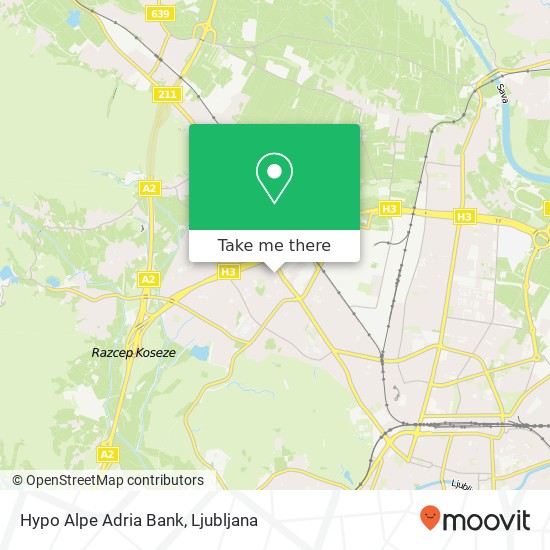 Hypo Alpe Adria Bank map
