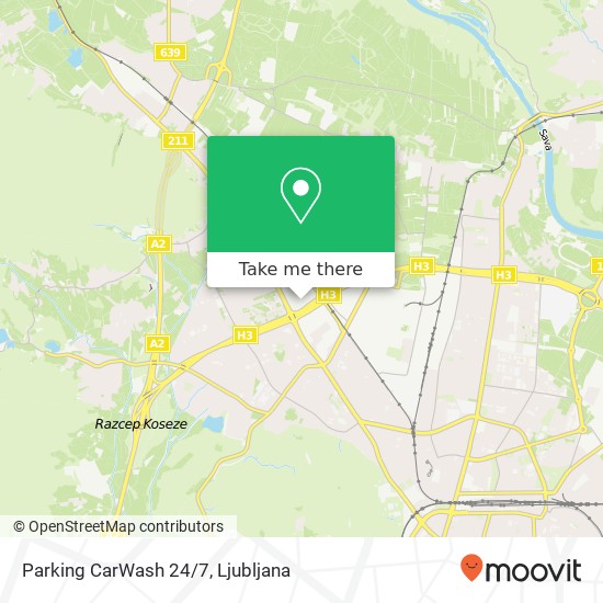 Parking CarWash 24/7 map