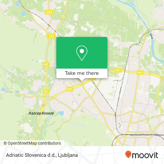 Adriatic Slovenica d.d. map