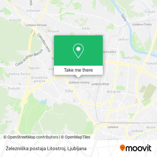 Železniška postaja Litostroj map