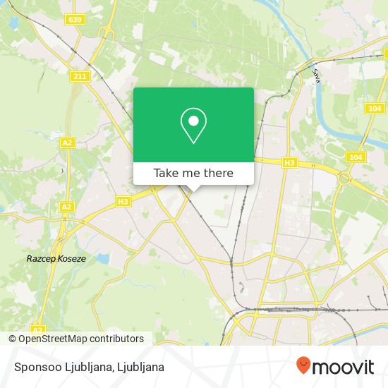 Sponsoo Ljubljana map