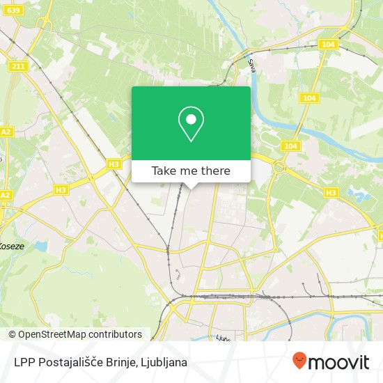 LPP Postajališče Brinje map