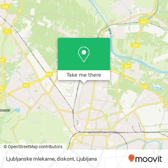Ljubljanske mlekarne, diskont map