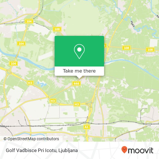 Golf Vadbisce Pri Icotu map