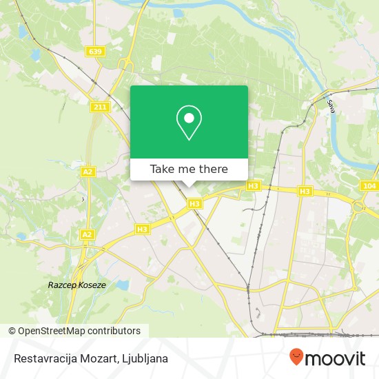 Restavracija Mozart map