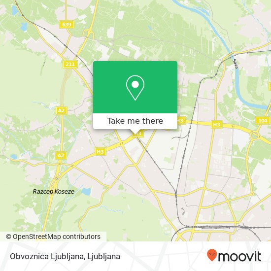 Obvoznica Ljubljana map