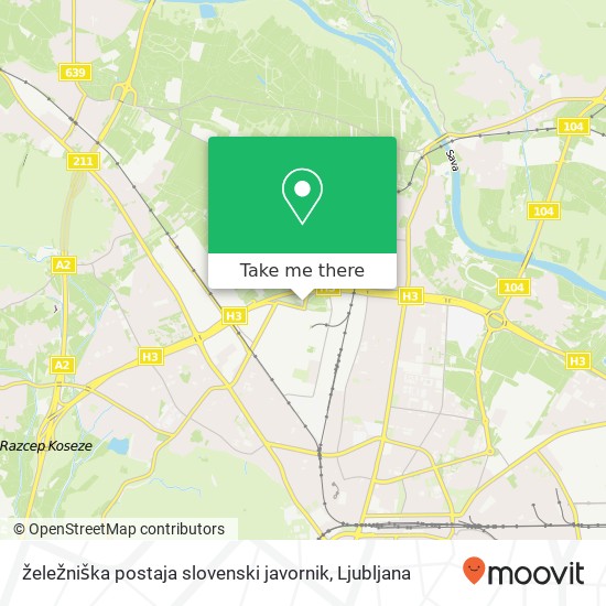 želežniška postaja slovenski javornik map
