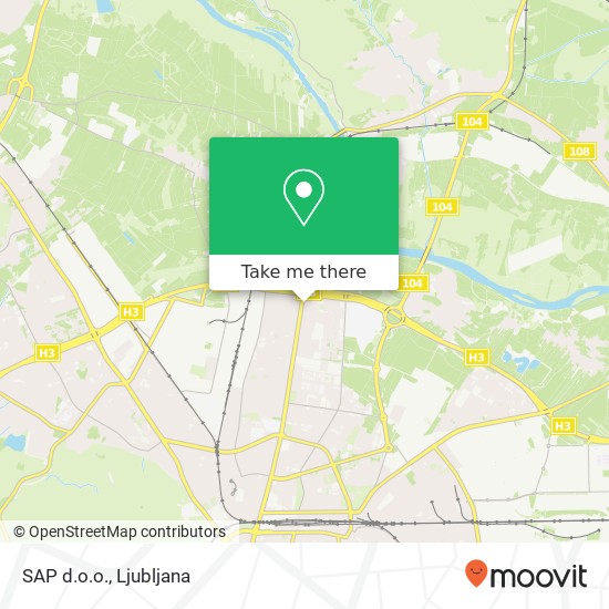 SAP d.o.o. map