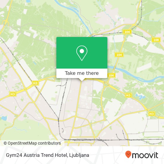 Gym24 Austria Trend Hotel map