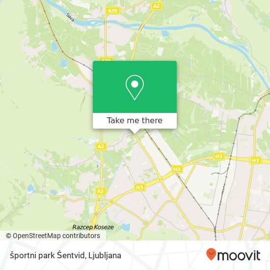 športni park Šentvid map