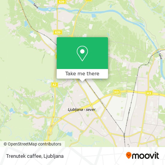 Trenutek caffee map