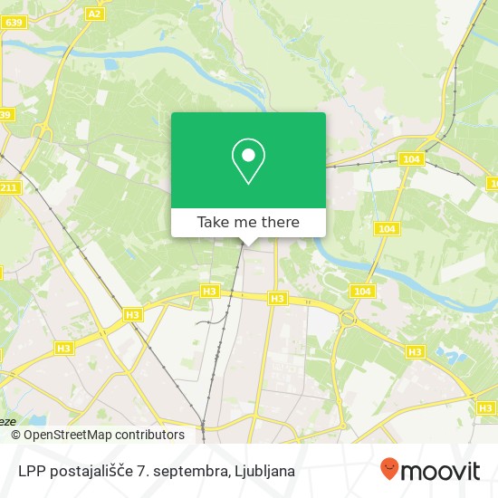 LPP postajališče 7. septembra map