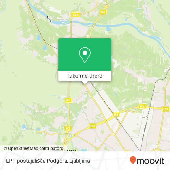 LPP postajališče Podgora map