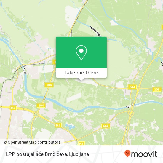 LPP postajališče Brnčičeva map