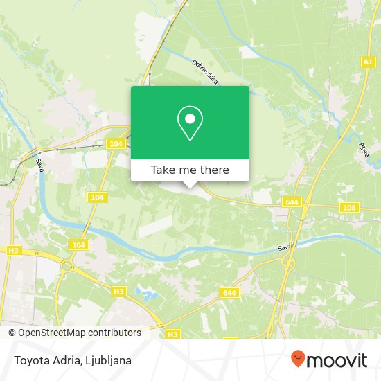 Toyota Adria map