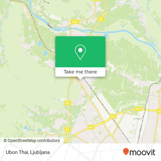 Ubon Thai map