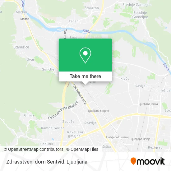 Zdravstveni dom Sentvid map