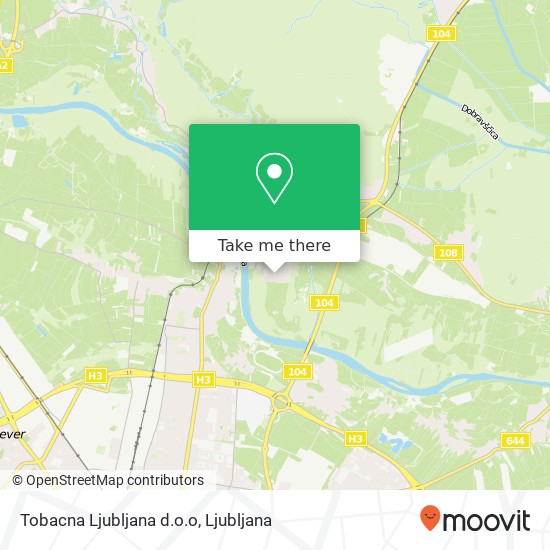 Tobacna Ljubljana d.o.o map