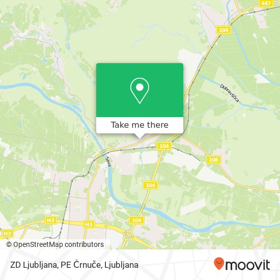 ZD Ljubljana, PE Črnuče map