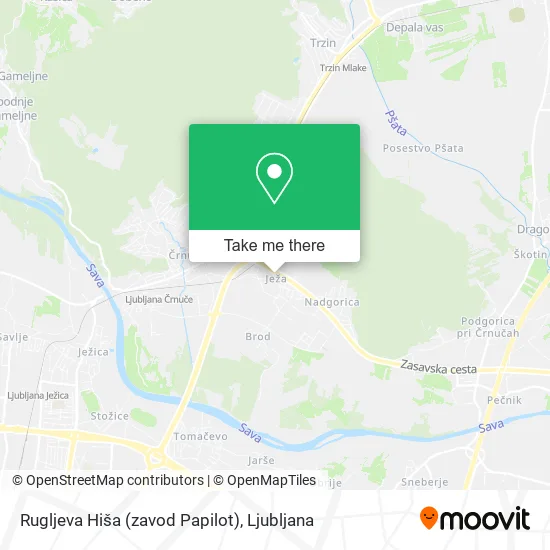 Rugljeva Hiša (zavod Papilot) map