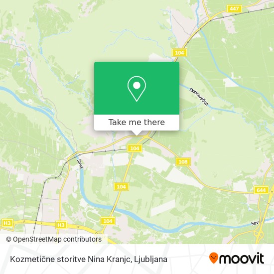 Kozmetične storitve Nina Kranjc map