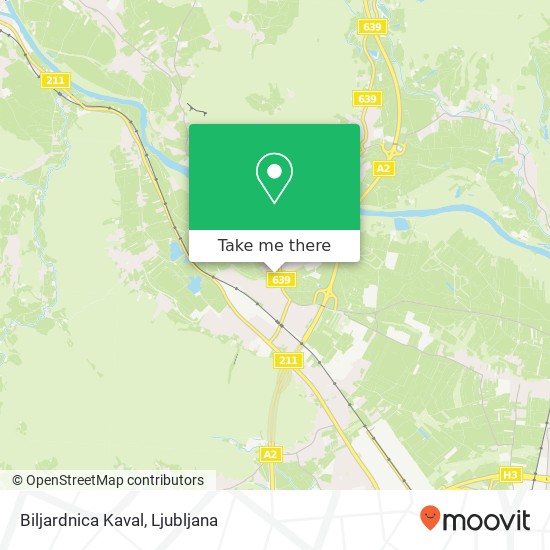 Biljardnica Kaval map
