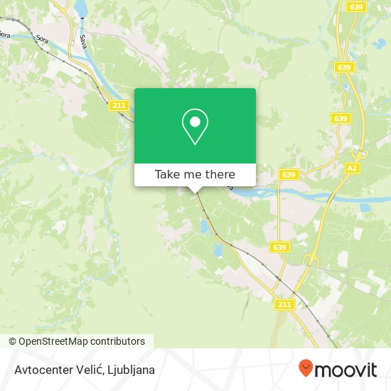 Avtocenter Velić map