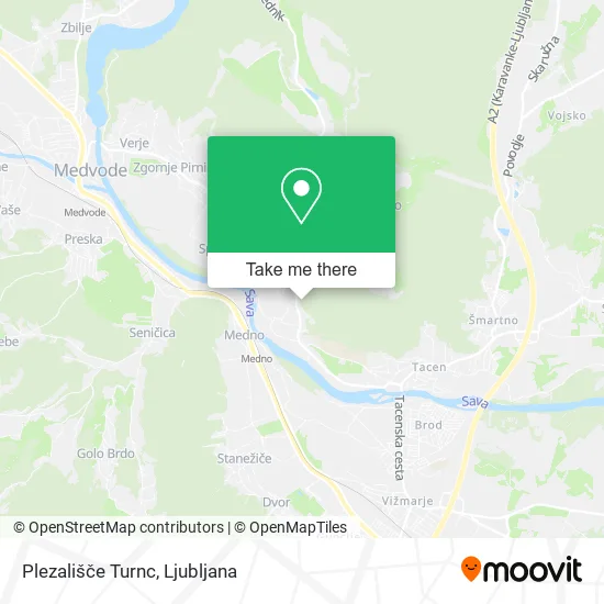 Plezališče Turnc map