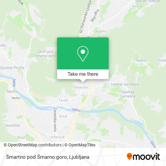 Šmartno pod Šmarno goro map