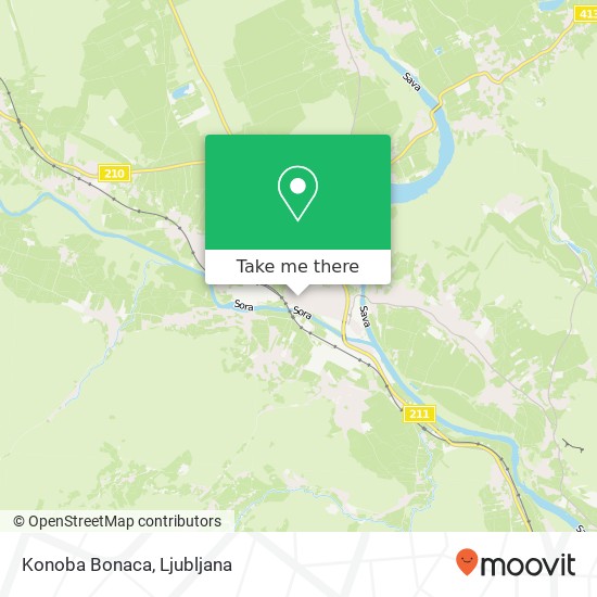 Konoba Bonaca map
