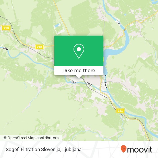 Sogefi Filtration Slovenija map