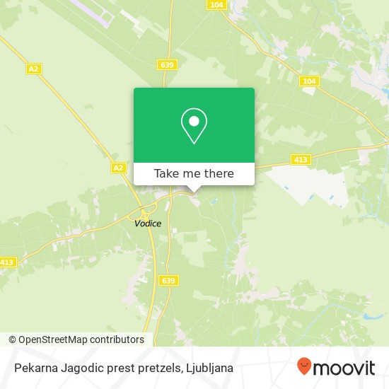 Pekarna Jagodic prest pretzels map