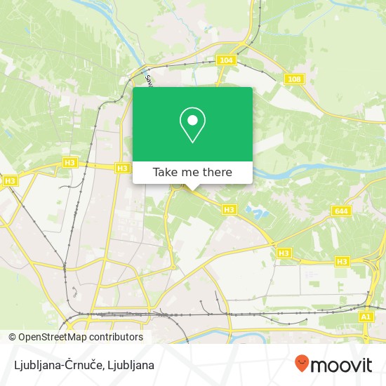Ljubljana-Črnuče map