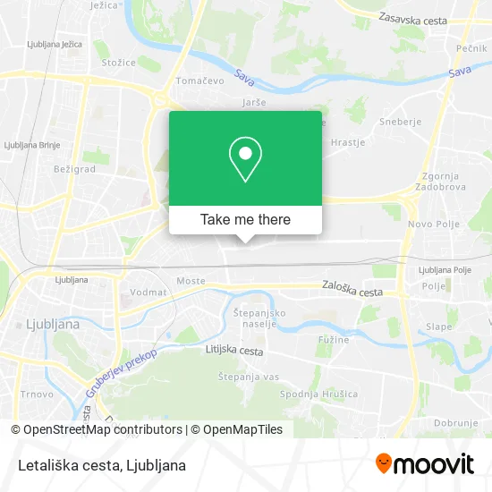 Letališka cesta map