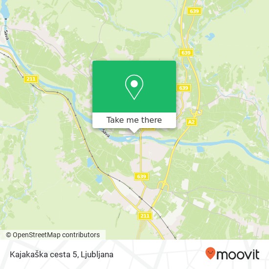 Kajakaška cesta 5 map