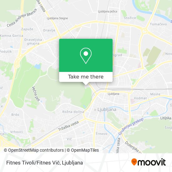Fitnes Tivoli/Fitnes Vič map